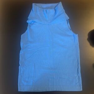 Laura XL tank top with high neck. Blue